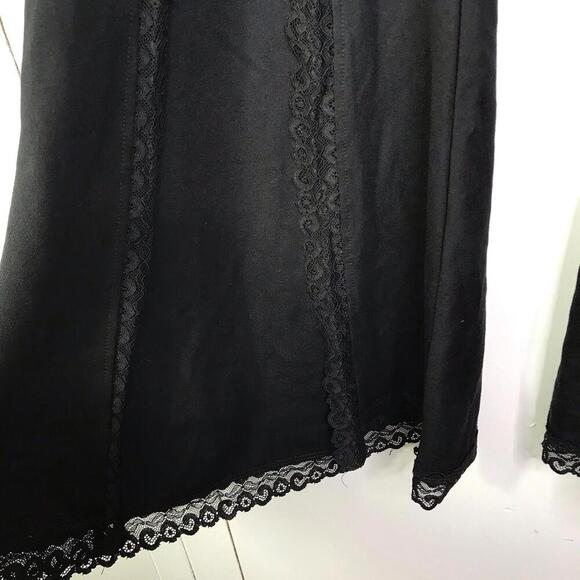 Widow Dolls Kill Pants Size XXL Flare Split Front Hem Goth Festival Grunge - Picture 5 of 11